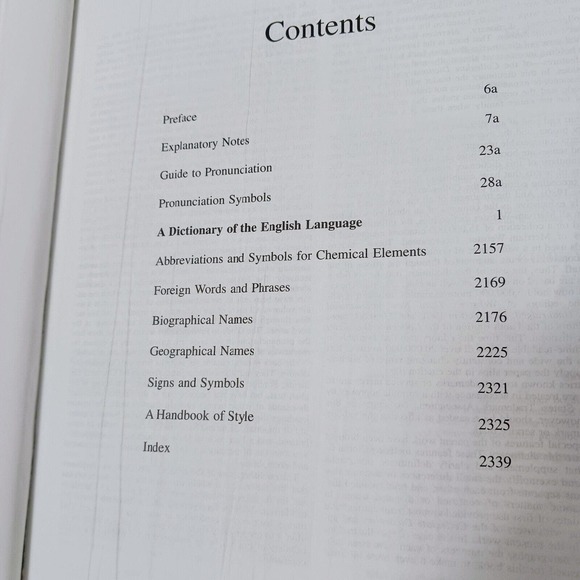 Merriam Webster's Deluxe Dictionary SIDE TABS Tenth Collegiate Edition Hardcover - Picture 14 of 16